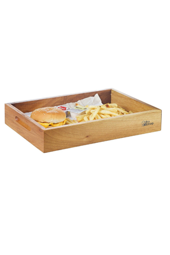 Hamburger Sunum Kasası ahşap hamburger sunumluk ahşap sunumluk