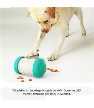 İnteraktif kedi köpek oyuncağı BuShop enerji harcatır  IQ Geliştirir Ödül maması verir  Asla devrilmez 