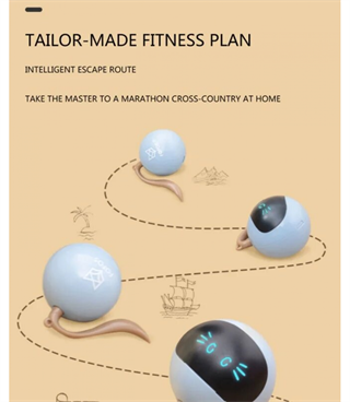 İnteraktif Kedi Oyuncağı  BuShop Renkli Led Ekran  Kediden Kaçar  Kediler Yakalar  Usb Şarj 