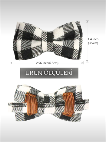 Kedi boyun tasması, kedi papyon,kedi tasması ,turuncu ekose desenli, lüx kumaş, medium