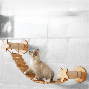 Kedi duvar parkuru, Kedi duvar köprüsü, Kedi duvar yatağı, Kedi Duvar Rafı,Bushop Yıldız Serisi