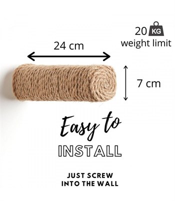 Kedi için Duvara Asılabilir Tırmalama Dalı - Üç  Adet Tırmalama ve  Atlama Duvar Dalı Seti