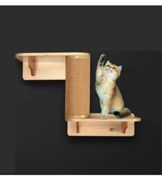 Kedi Ev için Tırmanma Ağacı BuShop Duvara Monte Pet Mobilya Tırmanma Sağ Merdiveni Enerji Atma Ve Oyun 