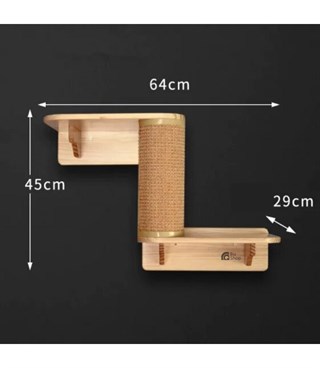 Kedi Ev için Tırmanma Ağacı BuShop Duvara Monte Pet Mobilya Tırmanma Sağ Merdiveni Enerji Atma Ve Oyun 