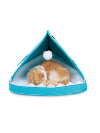 Kedi evi ,Kedi Yuvası,Kedi Kulübesi Yumuşak Peluş Yastıklı , Katlanabilir, Shark Modeli