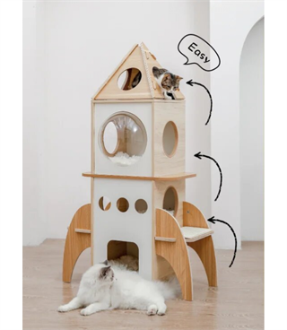 Kedi evi  kulesi kediler için özel bir yaşam alanı BuShop üç katlı kedi evi  Lüx kedi evi  Füze