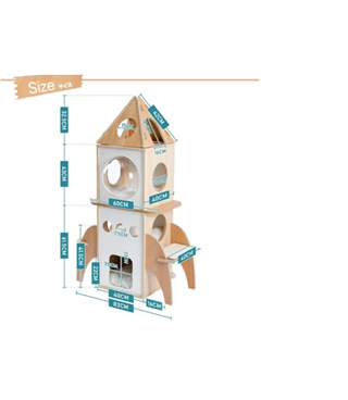 Kedi evi  kulesi kediler için özel bir yaşam alanı BuShop üç katlı kedi evi  Lüx kedi evi  Füze