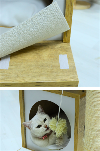 Kedi evi Kedi yatağı Kedi Tırmalama Evi Patiyol Modern Loft Kedi Oyun Evi