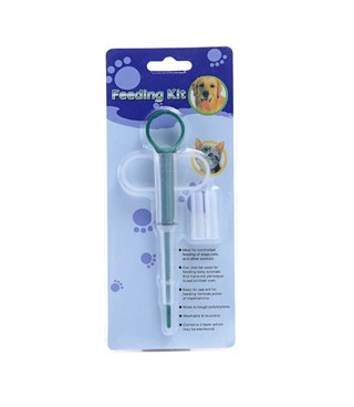Kedi Köpek Beslenme Şırıngası-Mavi  