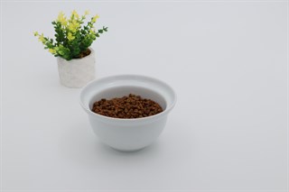 Kedi köpek mama kasesi 14cm  Beyaz Seramik Yüksek Kalite BuShop