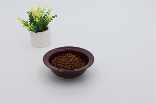 Kedi köpek mama kasesi 15cm Bordo Seramik Yüksek Kalite BuShop