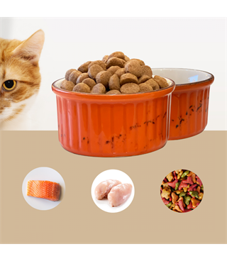 Kedi köpek mama kasesi Tekli 10cm  Porselen  Yüksek Kalite Ateş Böceği Serisi