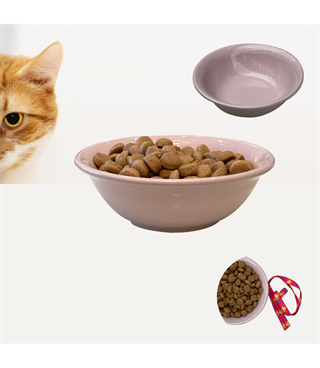 Kedi köpek mama kasesi Tekli 14,5cm Seramik Yüksek Kalite Flamingo Serisi