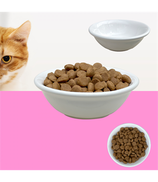 Kedi köpek mama kasesi Tekli 14,5cm Seramik Yüksek Kalite Şeker Serisi