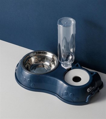 Kedi  Köpek Mama ve Su Kabı  BuShop Otomatik Su Sebili Mavi