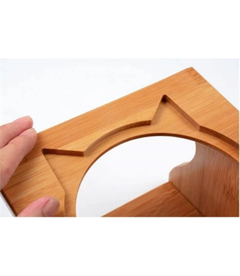 Kedi Köpek Mama Ve Su Kabı-Çelik İki Adet Kase Hediyeli-Kontrplak Ahşap-BuShop Katya