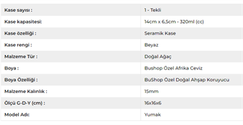 Kedi Köpek Mama Ve Su Kabı-Seramik Tekli Kase Hediyeli-Gerçek Ahşap-BuShop Yumak Preminyum