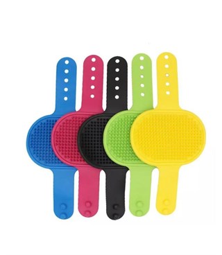 Kedi Köpek Yıkama fırçası ve Masaj Aparatı Kaliteli Silikon Pembe