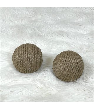 Kedi Köpek Oyun Topu Enerji Atma oyunu Eşyalarınıza zarar vermez İkili Set BuShop Rope Ball