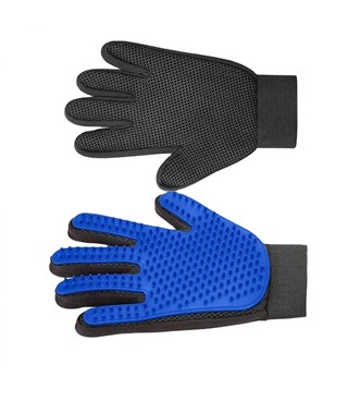 Kedi Köpek Tüy Toplayıcı ve Kaşıma-Tarama-masaj Eldiveni İthal Mavi