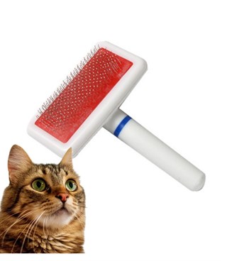 Kedi Köpek Tüy Tarama Fırçası Zarasız ve Kaliteli  Beyaz Telli Fırça