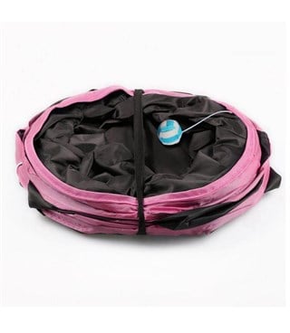 Kedi Oyun Tüneli 3lü  Katlanabilir BuShop Pembe