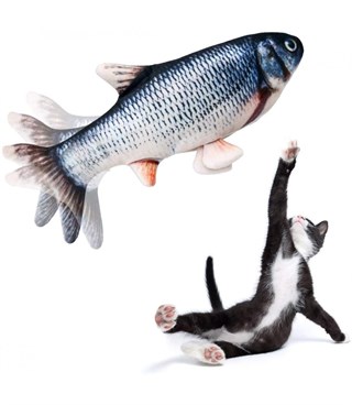 Kedi  oyuncağı  Elektrikli Hareketli Balık  BuShop USB Şarjlı - Balık Oyuncak