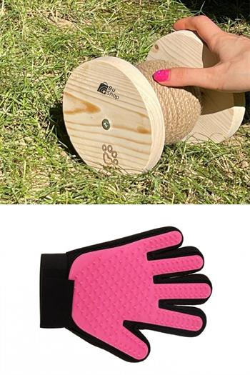 Kedi oyuncağı, kedi tırmalama,kedi tırmalama tahtası, ,tüy toplama eldiveni,kedi fırçası,kedi köpek fırçası ve tarağı 2 li set