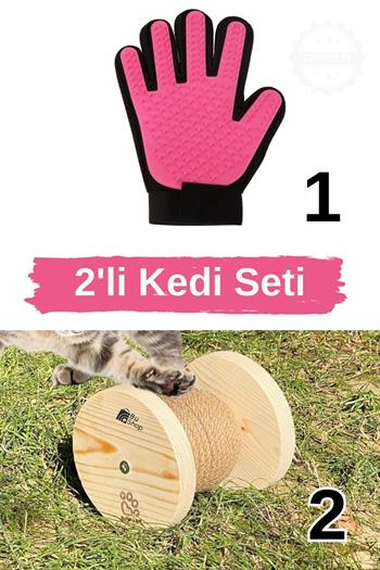 Kedi oyuncağı, kedi tırmalama,kedi tırmalama tahtası, ,tüy toplama eldiveni,kedi fırçası,kedi köpek fırçası ve tarağı 2 li set
