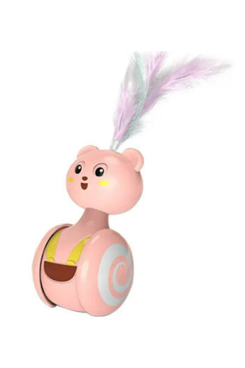 kedi oyuncak ,kedi zeka oyuncağı ,enerji atma oyuncağı, yürüyen kedi oyuncak, yakalama topu ,pembe, otomatik