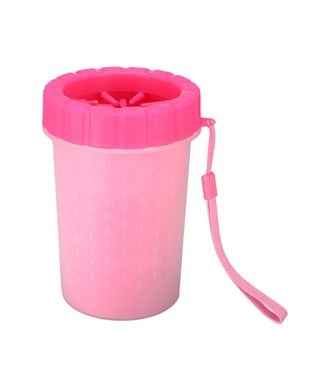 Kedi Pati Temizleme Aparatı  Kir Temizleyici Yüksek Kalite Silikon Fırça-Küçük Boy-Pembe