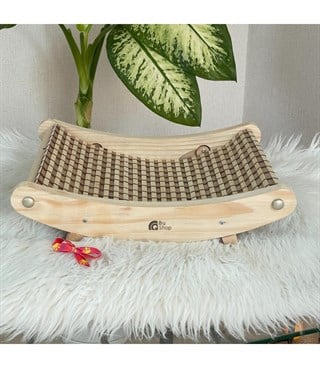 Kedi yatağı, Ahşap Kedi Yatağı, Kedi yatakları, Kedi şezlongu, Ahşap Köpek Yatağı, BuShop Natural