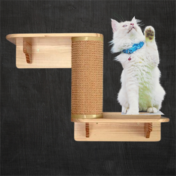 Kedi Tırmanma Ağacı, Kedi Tırmalama, 1 Adet L Tipi Kedi Tırmalama Rafı, Kedi duvar parkuru, Sol Model, BuShop L Serisi 