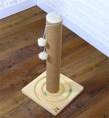 Kedi tırmanma tahtası Kedi tırmalama tahtası  55cm, Doğal Ahşap, Premium Kalite Kahverengi