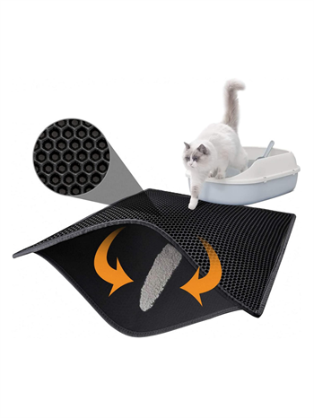 Kedi Tuvalet Önü Paspası Elekli, Kedi Temizleyici Ped, Kedi Sağlık Ürünü,Pratik Kullanım, Temizlenebilir