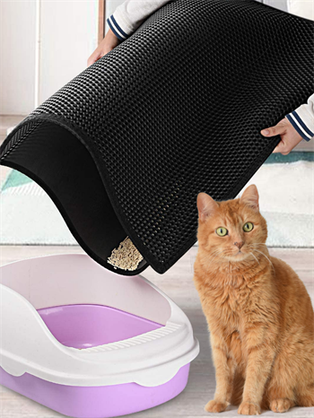 Kedi Tuvalet Önü Paspası Elekli, Kedi Temizleyici Ped, Kedi Sağlık Ürünü,Pratik Kullanım, Temizlenebilir