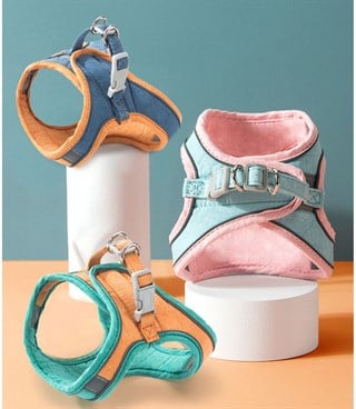 Kedi ve Yavru Köpek Göğüs Tasması Gezdirme Seti 2 Li M BuShop