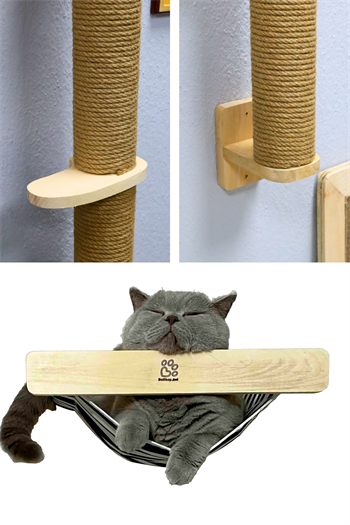 Duvara Monte Kedi Hamağı Ve Kedi Merdiveni Takımı Kedi Yatağı Kedi Hamak ve Merdiven Set