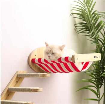 Kedi Yatağı, Kedi Yuvası, ve Kedi duvar yatağı, Kedi hamağı, + Sol Tip Kedi Tırmanma Merdiveni, 2li Ahşap Mode