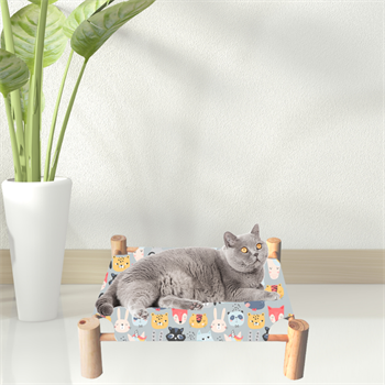 Kedi Yatağı Lüx Kumaş BuShop Modern Kedi Yatağı Zoo Modeli