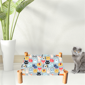 Kedi Yatağı Lüx Kumaş BuShop Modern Kedi Yatağı Zoo Modeli