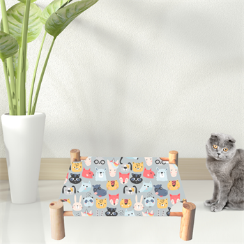 Kedi Yatağı Lüx Kumaş BuShop Modern Kedi Yatağı Zoo Modeli