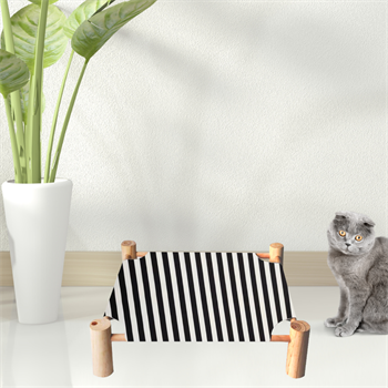 Kedi Yatağı Lüx Kumaş BuShop Modern Kedi Yatağı Zebra Modeli