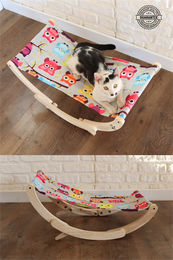 Kedi yatağı ve Kedi Hamağı, İkisi Bir Arada, Kedi Şezlongu, Köpek Yatağı, BuShop Owl