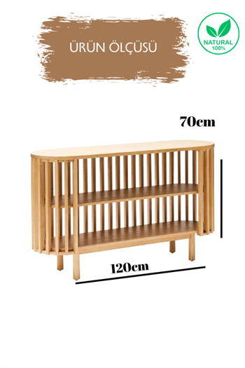 Konsol masa sehpa yüksek kalite ahşap İskandinav modeli 