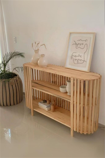 Konsol masa sehpa yüksek kalite ahşap İskandinav modeli 