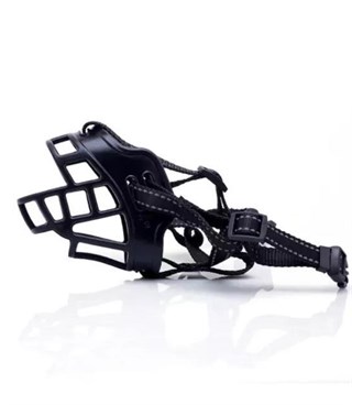 Köpek Ağızlığı Esnek ve Silikon Ayarlanabilir Siyah S