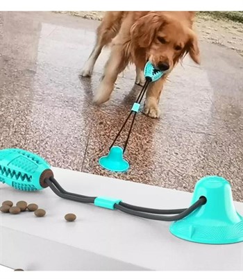 Köpekler için eğitici interaktif oyuncak- Güçlü vantuz ile yere sabitlenir-Eğitir-Ödül maması verir