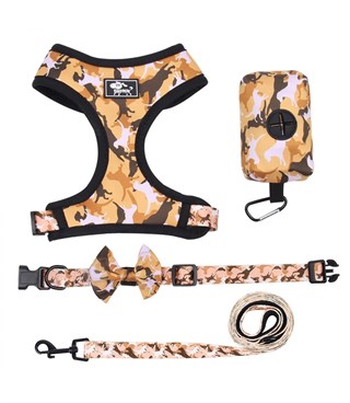 Köpek Göğüs tasması Koşu Takımı Dörtlü set BuShop XL Kahverengi 