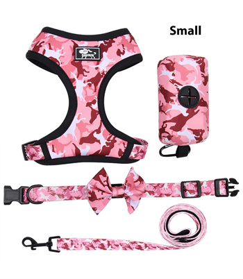 Köpek Göğüs tasması  Koşu Takımı Dörtlü set BuShop S Pembe